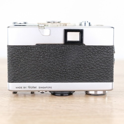 Rollei B35 Compact 35mm Camera Made In Singapore 35B Zeiss Triotar 40mm Silver - Picture 5 of 10