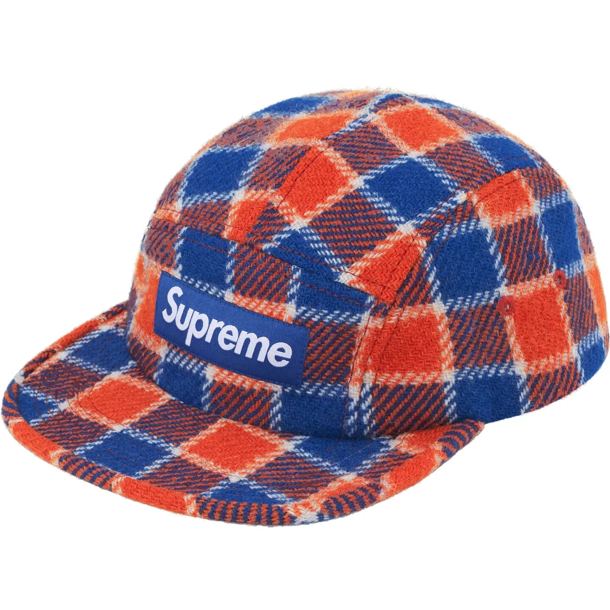 Supreme Plaid Camp Cap for sale - eBay