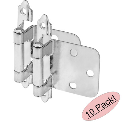 *10 Pack* Cosmas Polished Chrome Hinge Variable Overlay (Pair) 15539-CH