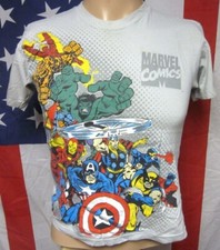 MARVEL UNIVERSE youth med T shirt X-Men old-school Wolverine in Yellow tee Thing