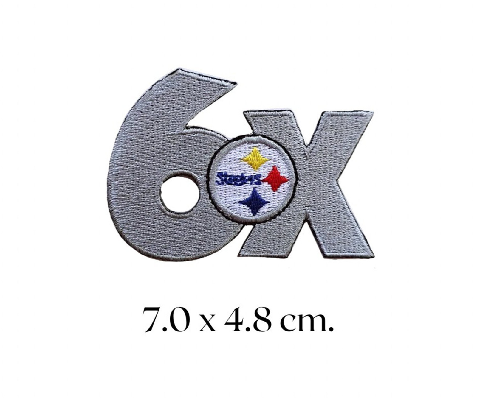 Pittsburgh Steelers 3.5" Steely Iron On Embroidered Patch FREE Ship W/o - Foto 2