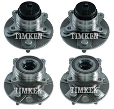 Timken Front and Rear Wheel Bearing and Hub Assembly Repair Kit for Lexus LS460