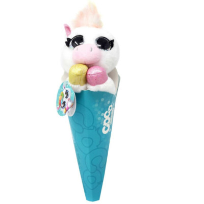 ZURU COCO CONES PLUSH FIFI (UNICORN) WITH SURPRISE PAL INSIDE *NEW