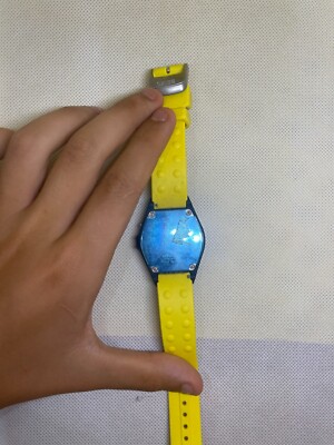 seiko gelbes gummiband gehäuse und armband vintage Ende Produktion.