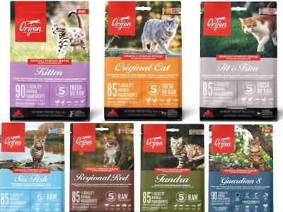 Orijen Cat Katzenfutter alle Sorten getreidefrei Premium 85 / 90% Fleischanteil