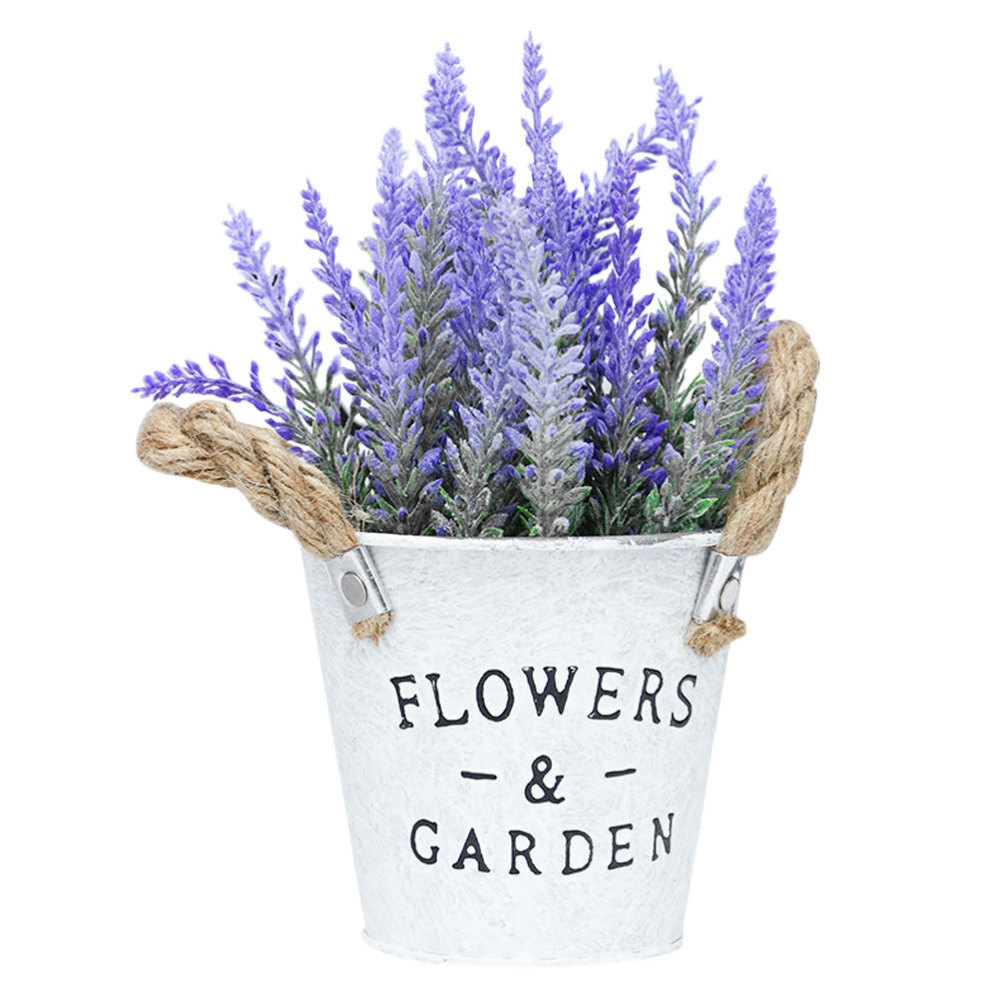 Kleine Topf Lavendel Gefälschte Topf Lavendel Künstliche Lavendel Topf