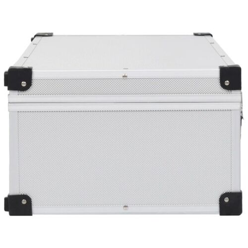 CD Case for 80 CDs Aluminium ABS Silver - Picture 4 of 8