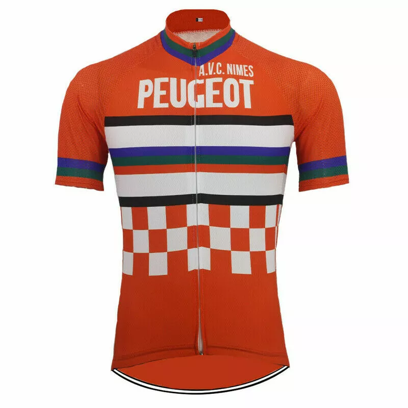 Vintage AVC NIMES PEUGEOT Cycling Jerseys mens Cycling Short