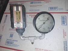 VINTAGE - PERFEX 700D PRESSURETROL CONTROL + PSI GAUGE - for Steam Boiler