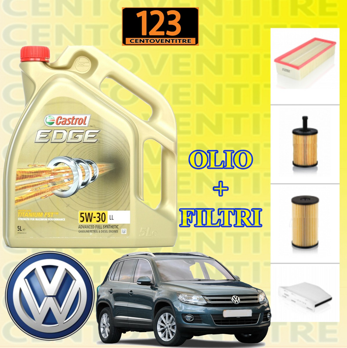 Kit Tagliando Tiguan 5N 2.0 TDI 110 CV Diesel CFFD - Foto 10