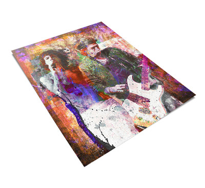 Rolling Stones Art Print, Stones Canvas, Mick Jagger, Keith Richards