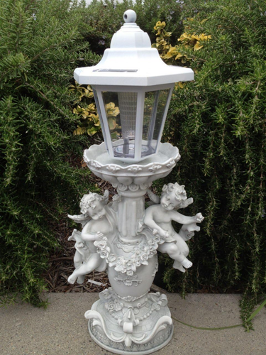 Angel Cherubs Solar Light with Warm White LED