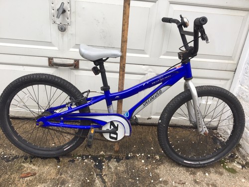 Specialized Hotrock 20 Inch Bike Single Speed Coaster/Hand Brake Blue/White-good