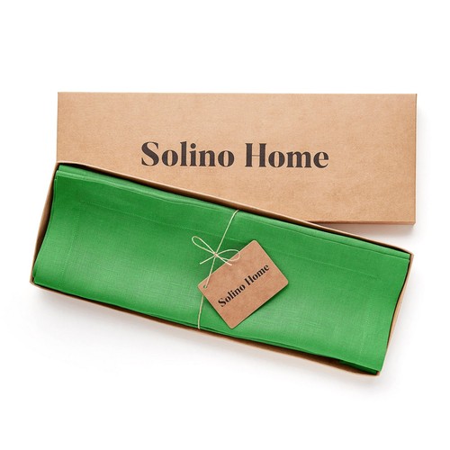Solino Home 100% Pure Linen Placemats Cloth 14 x 19" for Summer Dining- Fete - Picture 61 of 165