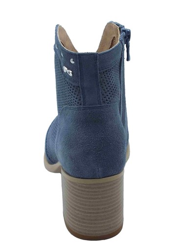 NeroGiardini E512710D Velour Col. Avio Tronchetti per Donna in nabuk con tacco - Imagen 3 de 3