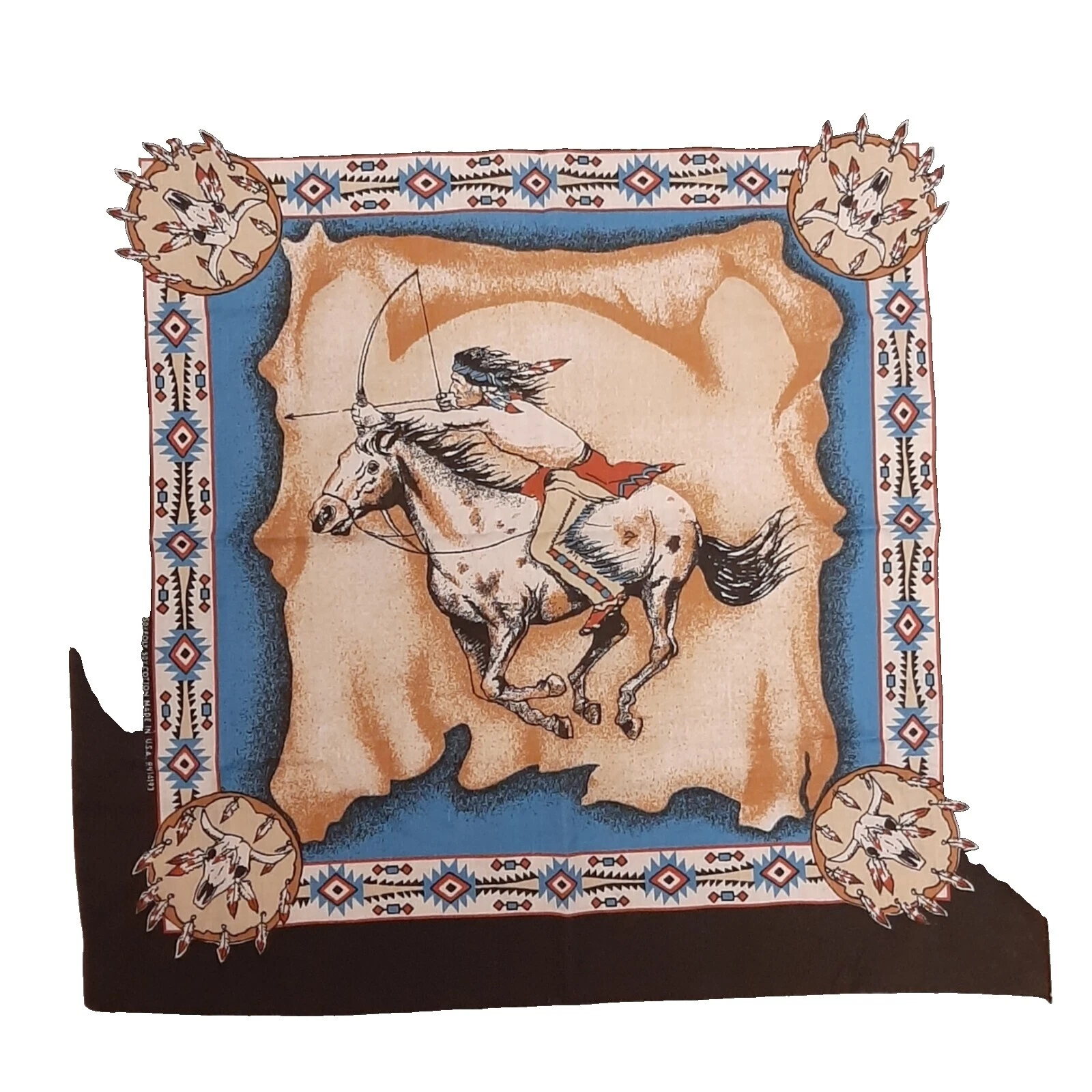 Mescla de Algodão Estampa Animal Lenços Vintage Simples e Sólida