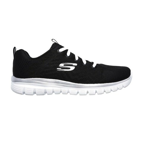 Scarpe Ginnastica Donna Skechers Sportive Memory Foam Nero Bianco 37 38 39  40 41 | eBay