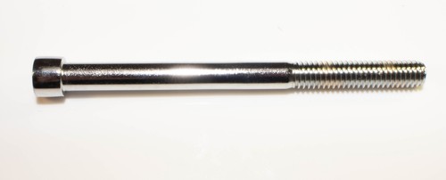 M8 1.25 90mm Polished chrome allen head socket bolts Qty 2 made in the USA