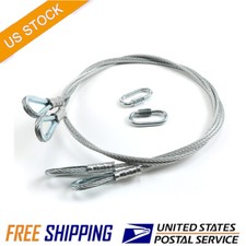 2 Replacement Cables for Trailer Gate Lift with EZ Spring Clips 125542