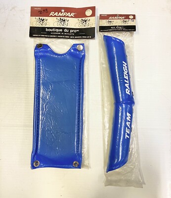 NOS VINTAGE TEAM RALEIGH TUFF BURNER BMX STEM HANDLEBAR PADS