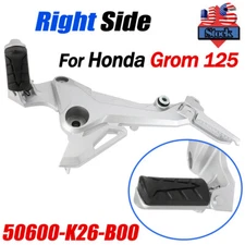 Right Side Foot Peg Mount Footrest For 17-20 Honda Grom 125 MSX125 50600-K26-B00