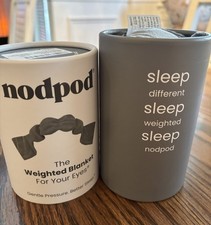 NEW Nodpod The Weighted Blanket for Your Eyes, Sleep Mask, Elephant gray 38msrp