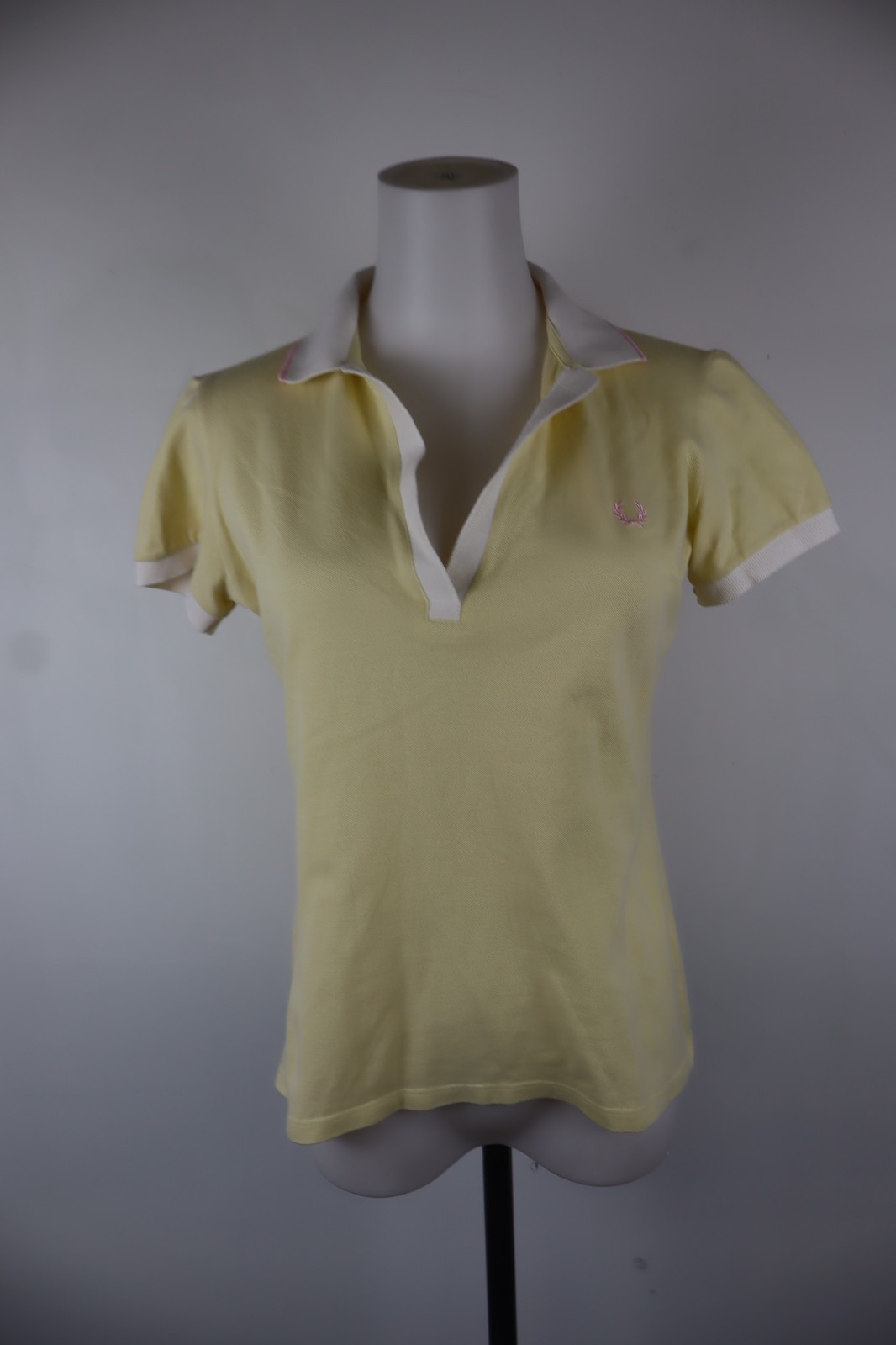 FRED PERRY POLO MAGLIA DONNA TG L WOMAN T-SHIRT COTONE VINTAGE CASUAL
