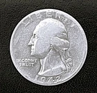 1941-D 25c SILVER Washington Quarter  (R001)