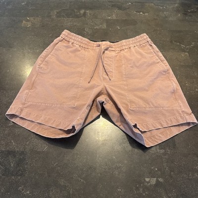 Lululemon Bowline Shorts Large Earth Dye Clay Brick Red 8'' Inseam Drawstring