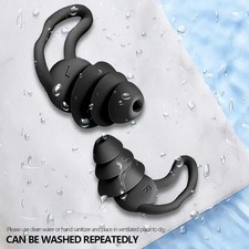 Silicone Anti-Noise Earplugs Reusable Noise Cancelling Ear Plugs Safe Noise Redu