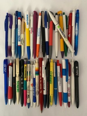 40x Kugelschreiber#BiC auch#Werbekugelschreiber#Konvolut#Kulis#Kuli