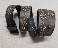 Y2K vintage NOCONA buckle belt RHINESTONE stu...