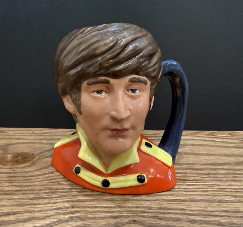 ROYAL DOULTON 'JOHN LENNON' COLOURWAY MEDIUM CHARACTER JUG D6797 1987 LTD. 1,000