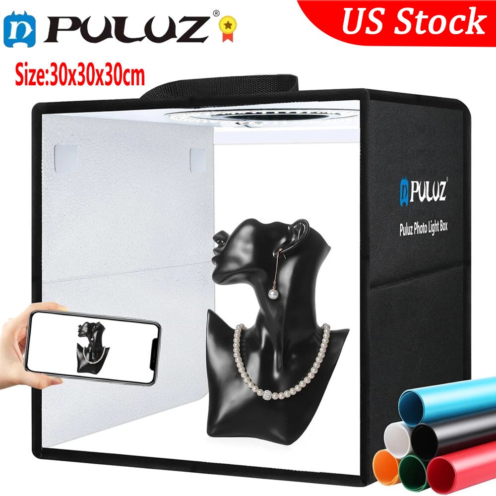12"X12" LED Light Box Tent Portable Photo Studio Photography Shooting Background