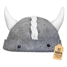 100 Wool Size Sauna Hat - Traditional Wool Felt Viking Sauna Hat for Spa, Ba...