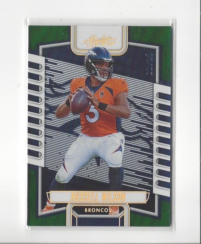 2023 Absolute Spectrum Green #4 Russell Wilson Broncos /25