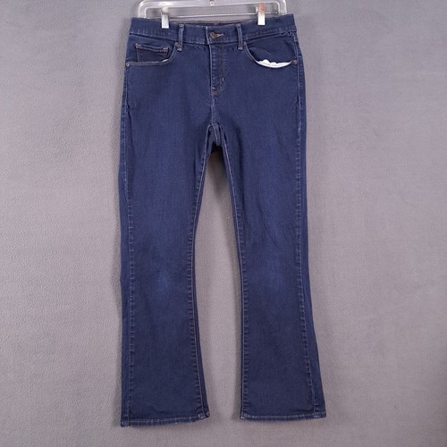 Levis Jeans Womens 31 Blue Stretch Denim Curvy Bootcut Mid Rise Western Grunge