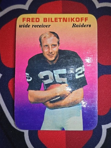 1970 Topps Glossy Fred Biletnikoff Raiders No 32