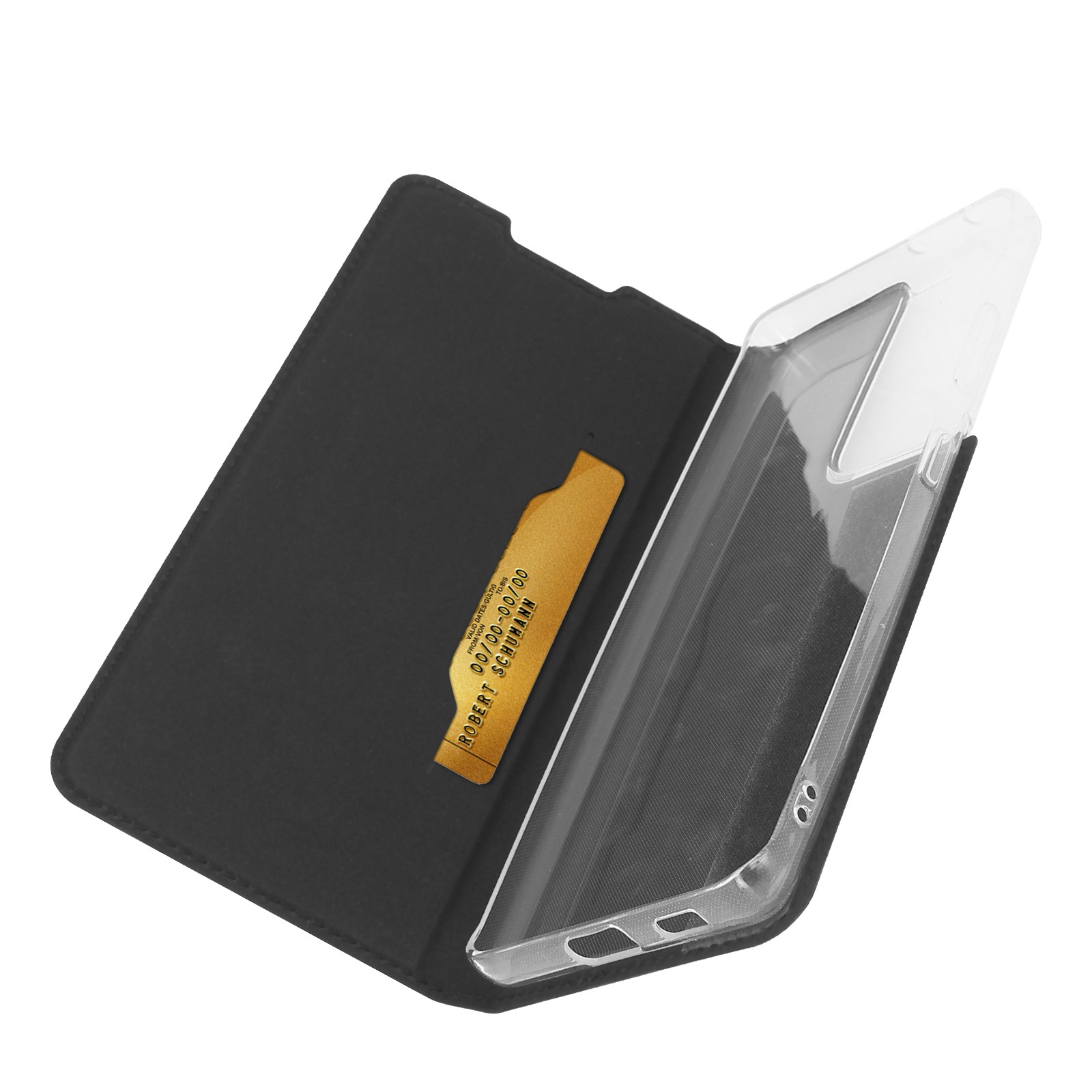 Coque Galaxy S21 Ultra antichoc Akashi étui portefeuille béquille vidéo