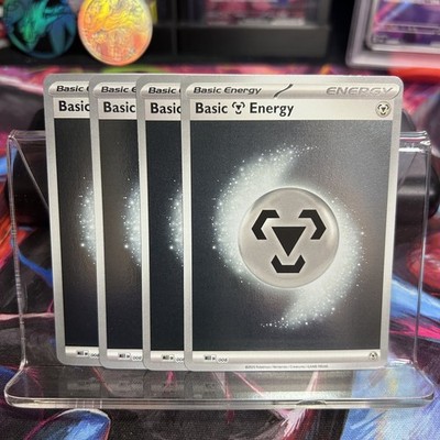 [4x Playset] Basic Metal Energy 008 ME: Ascended Heroes POKEMON TCG HOLO