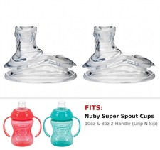 Nuby Super Spout No Spill Replacement Spouts - Choose 2/4/6/8/10/12 Count