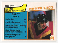 1983-84 O-Pee-Chee Darcy Rota #344 Canucks