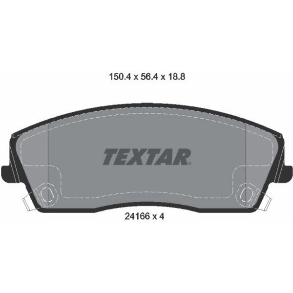 Textar 2416601 Bremsbelagsatz FüR Dodge Lancia Challenger Charger Thema Lx-image