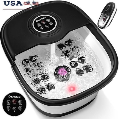 All in One Foot Bath Spa Heating Massage Roller Remote Control Foldable New