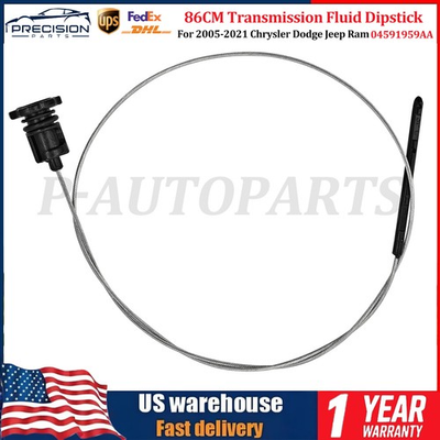 #ad 86cm Transmission Fluid Dipstick amp; Cap For 2005 2021 Chrysler Dodge Jeep Ram NEW $4.90