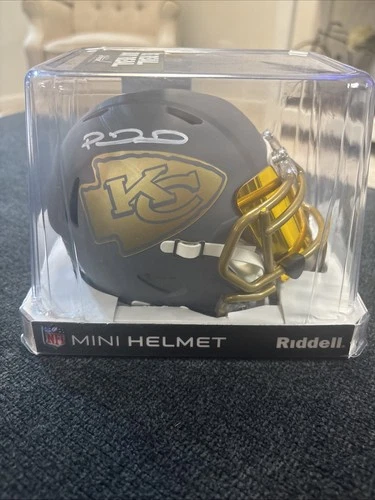 Patrick Mahomes Signed Slate Mini Helmet W/Visor Beckett COA KC Chiefs