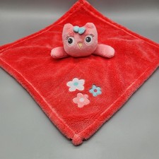 Baby Gear Pink Owl Lovey Security Blanket Flowers Plush Blue White Toy Stuffed