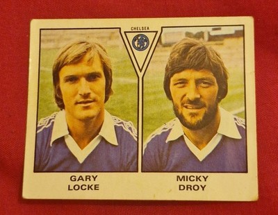 CHELSEA FOOTBALL CLUB FC 1980 PANINI FOOTBALL 80 STICKER # 423 LOCKE MICKY DROY