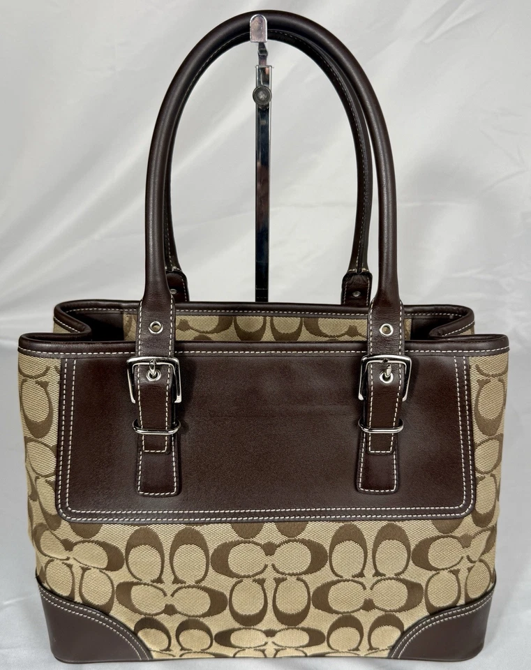 😎😎😎CARRÓN ENTRENADOR CAQUI HAMPTON Firma Jacquard Cuero MANIJAS 06366 Foto 3 de 4