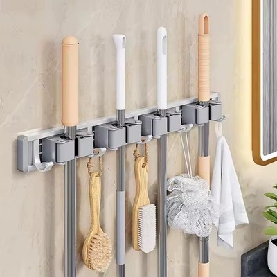 Mopp Besen Bürstenhalter Griff Halter Wandmontage Selbstaufhänger Griff Aufbewahrung Werkzeug